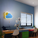 Dekorative LED-Wandleuchte für das Babyzimmer mit Wolken- und Sonnendesign