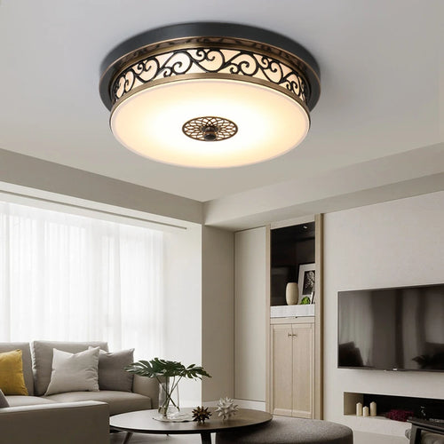 LED-Deckenleuchten im amerikanischen Retro-Stil für moderne Dekoration - vue 5 sur 8