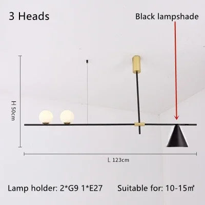 Moderne Pendelleuchte aus Glas für elegante Inneneinrichtung - vue 11 sur 11