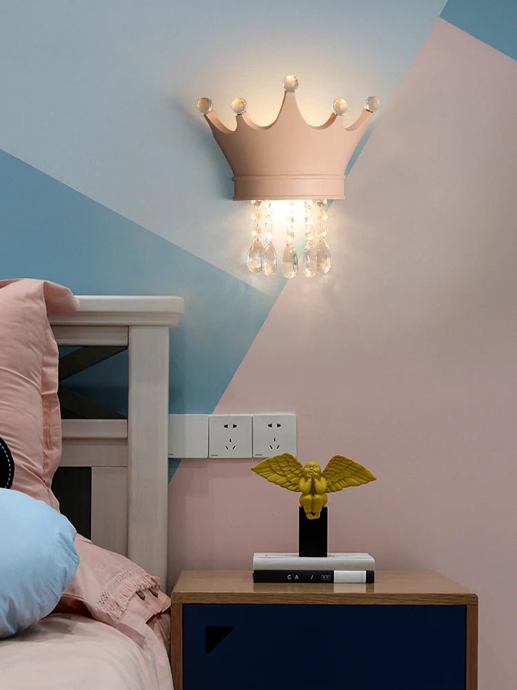 applique murale couronne nordique en résine pour chambre enfant mignonne - vue 2 sur 12