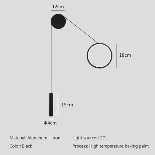 applique murale led moderne et simple pour intérieur - vue 5 sur 8