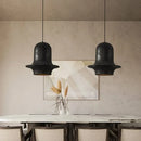 Pendelleuchte aus Harz im nordischen Loft-Wabi-Sabi-Stil