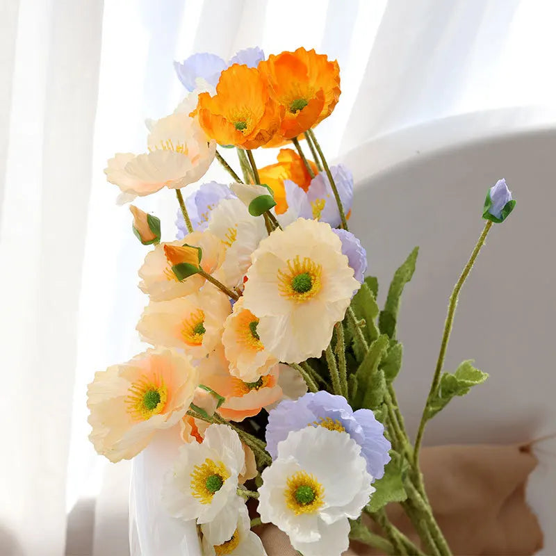 fleurs artificielles en soie pour décoration de mariage et table - vue 3 sur 23