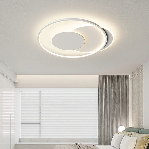 LED-Deckenleuchte minimalistisch geometrisch rechteckig und rund - vue 5 sur 14