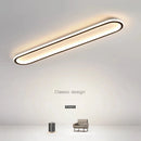 lustre led minimaliste en bande acrylique avec projecteur moderne