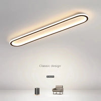 lustre led minimaliste en bande acrylique avec projecteur moderne
