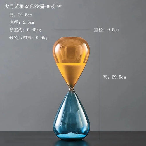 décoration sablier créative en verre pour intérieur élégant - vue 12 sur 16