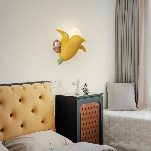 Kreative Wandleuchte Banane Mais Erdbeere für Kinderzimmer - vue 6 sur 9