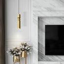 lampe suspendue led en laiton idéale pour bar moderne