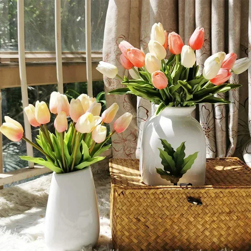 lot de tulipes artificielles pour décoration de mariage et intérieur - vue 5 sur 14