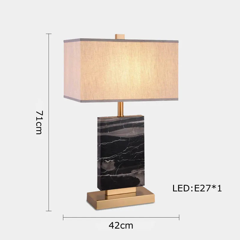 lampe de table rétro en tissu pour décoration intérieure
