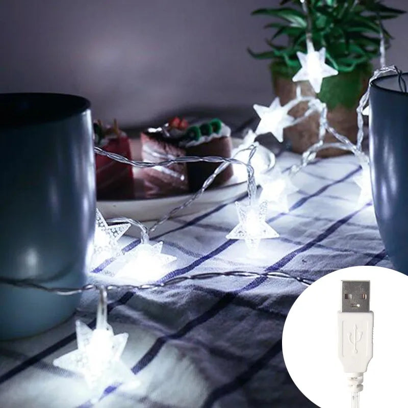 Lichterkette Stern für Außenbereich und Feste
