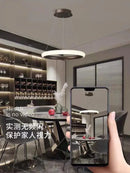 Runde LED-Pendelleuchte im Art-Déco-Stil für elegantes Licht