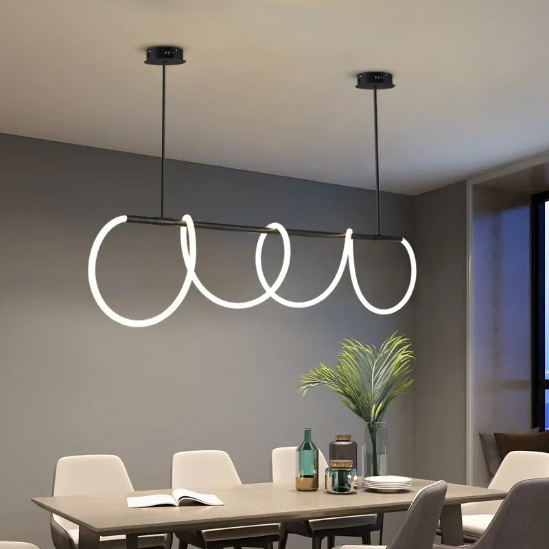 lustre minimaliste design pour bar et espace repas décoratif