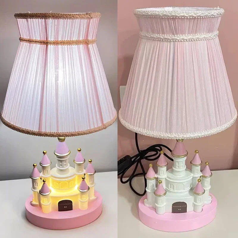 lampe de table moderne château princesse pour chambre enfant - vue 6 sur 8