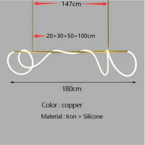 lustre design nordique à led intensité variable pour intérieur