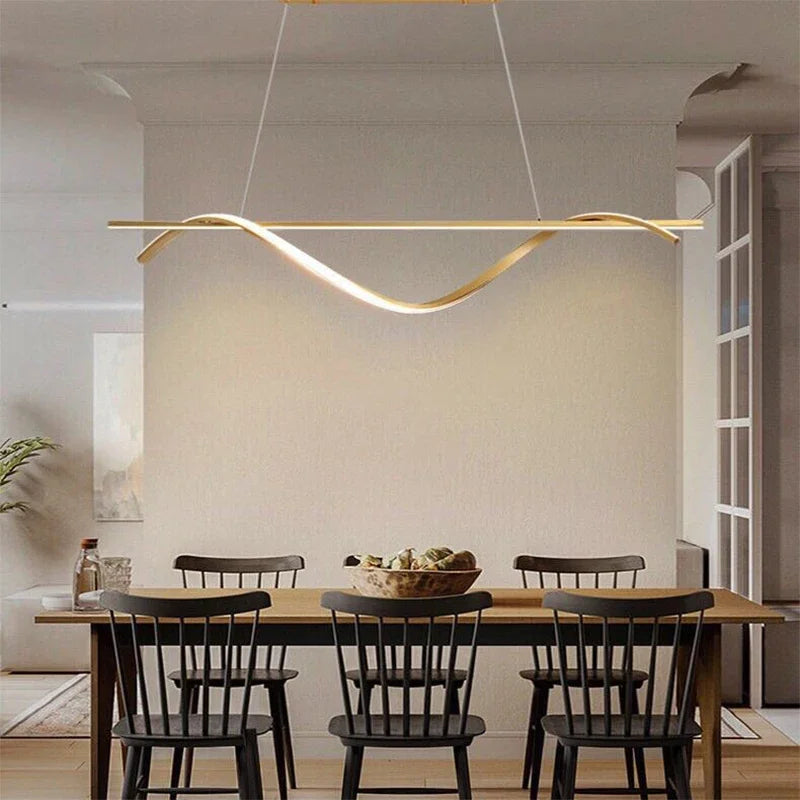 lampe led suspendue design moderne luminaire décoratif idéal hôtel - vue 4 sur 12