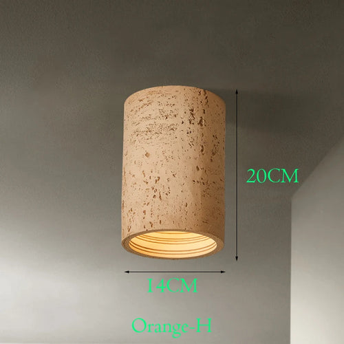 Wabi Sabi – LED-Spot aus rotem Zement - vue 11 sur 16