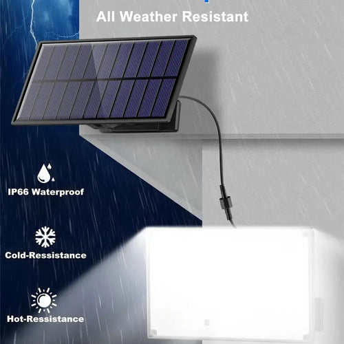 LED-Solarleuchte für außen wasserdicht mit Bewegungssensor 3 Modi - vue 2 sur 8