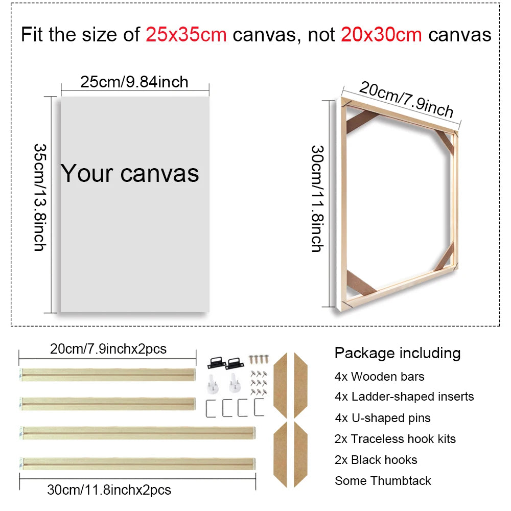 cadre mural en bois pour toiles et peintures décoratives - vue 21 sur 30