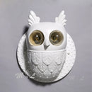Kreative LED-Wandleuchte Eule aus Kunstharz