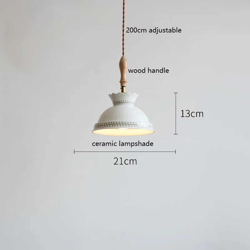 Moderne Pendelleuchte aus Keramik in Blumenform - vue 10 sur 30