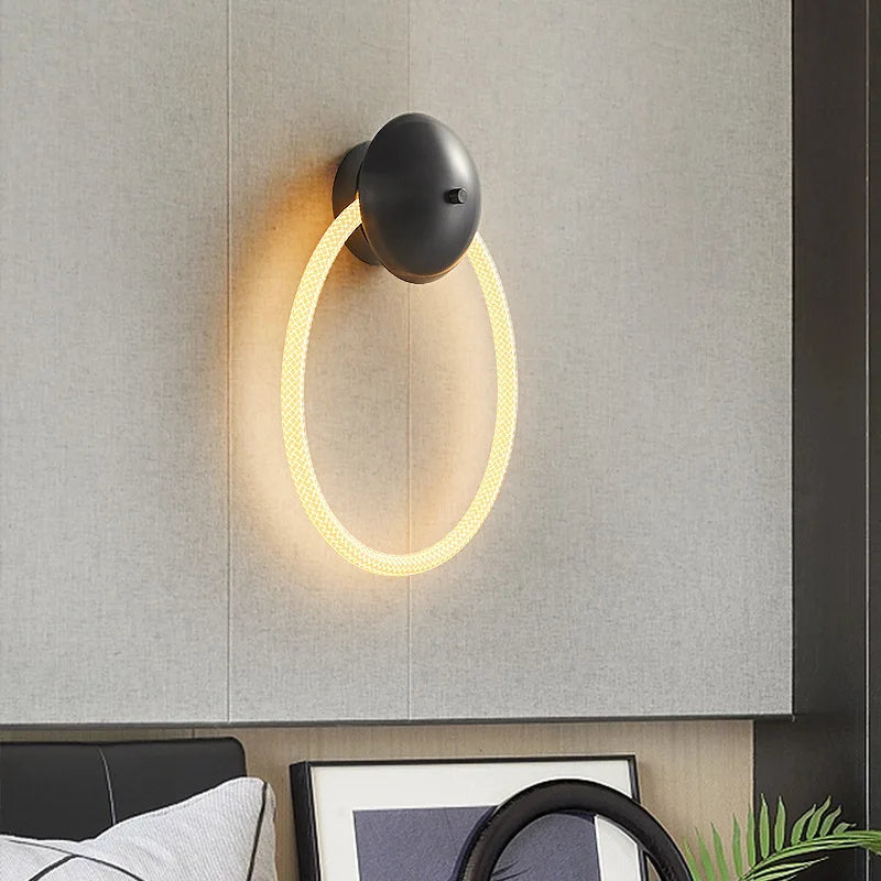 applique murale créative en silicone avec lumière douce 3000k - vue 3 sur 10