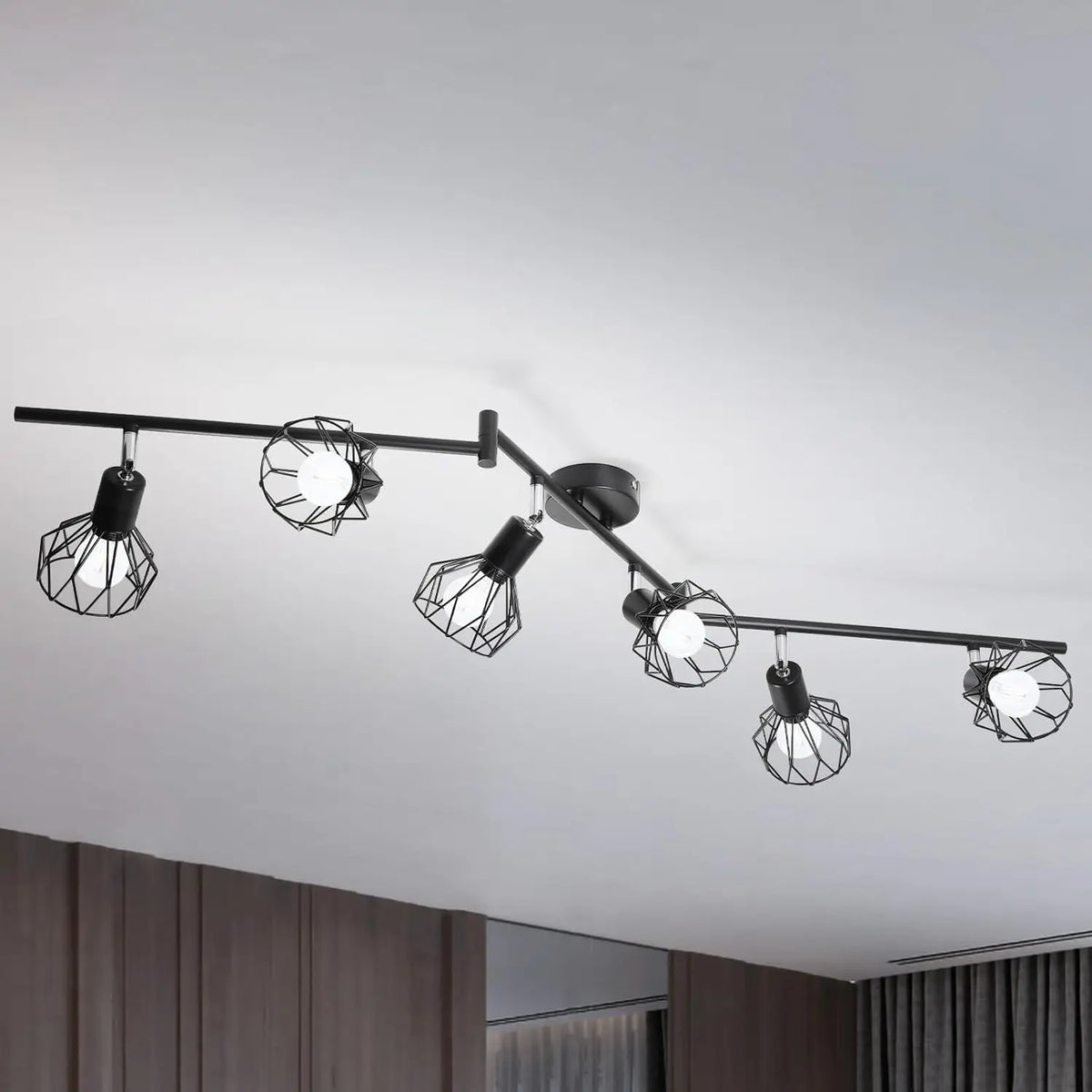LED E14 ceiling light rotating 350 °, spotlight wall light, suitable for kitchen, living room, bedroom LED wall lights - vue 1 sur 7