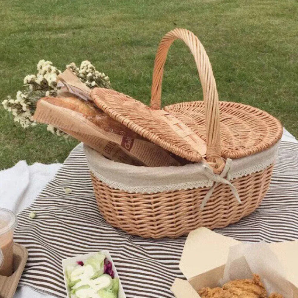 panier de rangement en osier pour fruits et collations - vue 7 sur 7