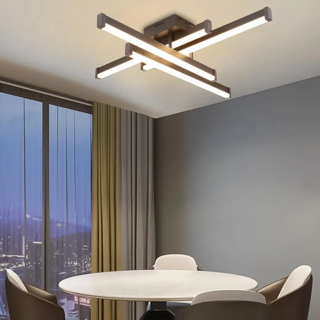 plafonnier moderne led monté en surface éclairage intérieur - vue 5 sur 7
