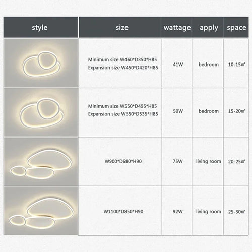 plafonnier nordic led rond pour décoration intérieure luminaire