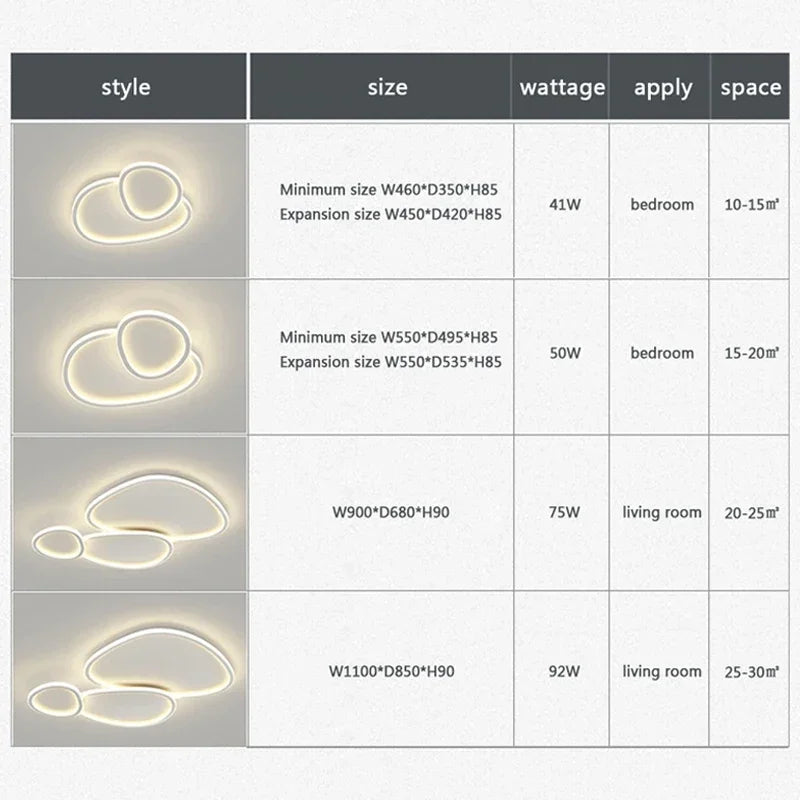 plafonnier nordic led rond pour décoration intérieure luminaire - vue 6 sur 10
