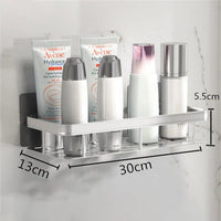 etagère murale de rangement sans perçage pour shampoing et maquillage