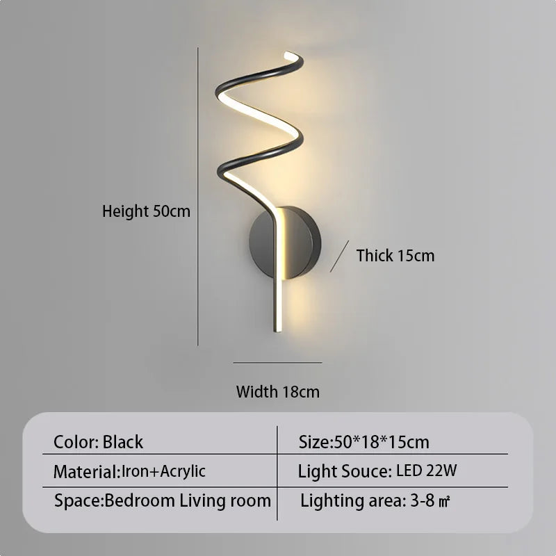 Moderne LED-Wandleuchte für elegante Innendekoration