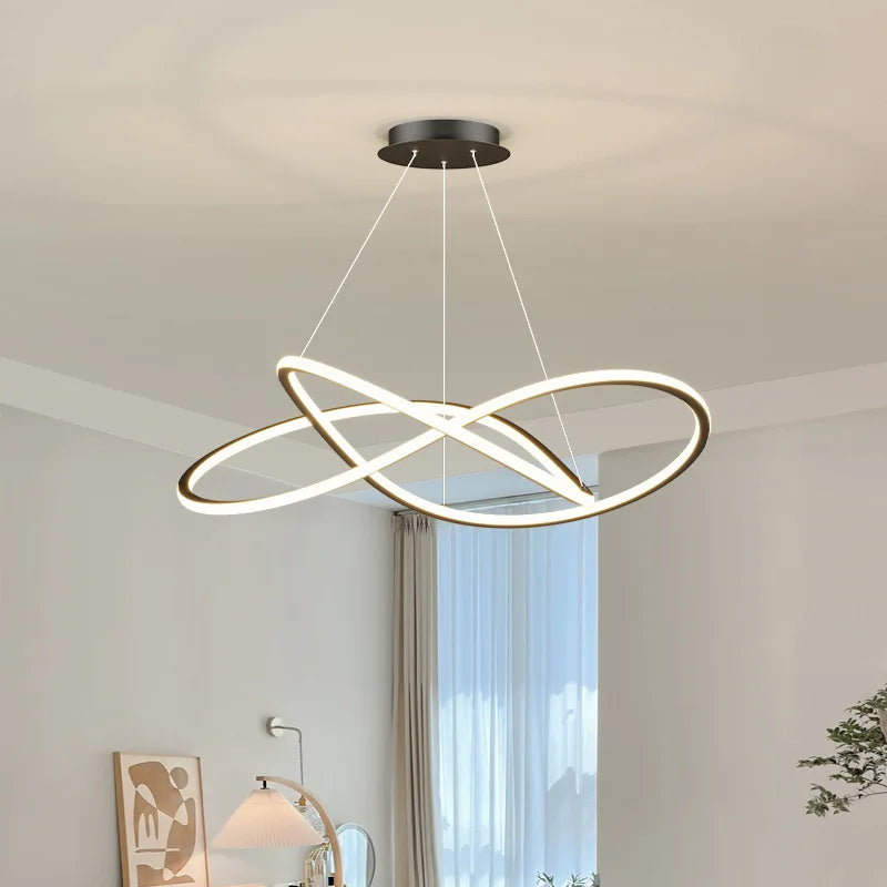suspension moderne à led pour décoration intérieure élégante - vue 4 sur 13