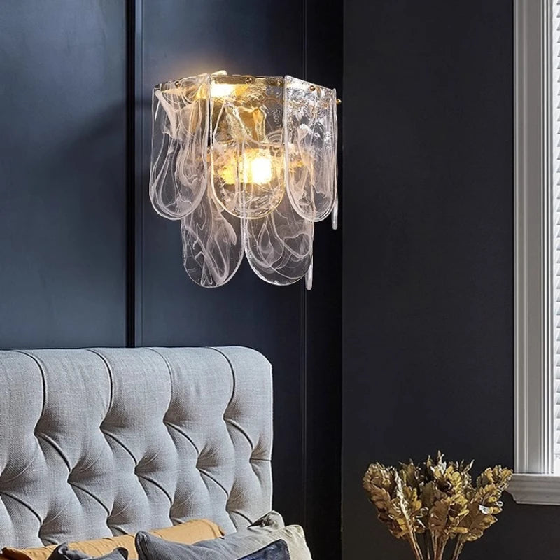 applique murale led en verre design moderne pour décoration intérieure - vue 3 sur 7