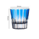 Verre whisky cocktail 200 ml rayures verticales design