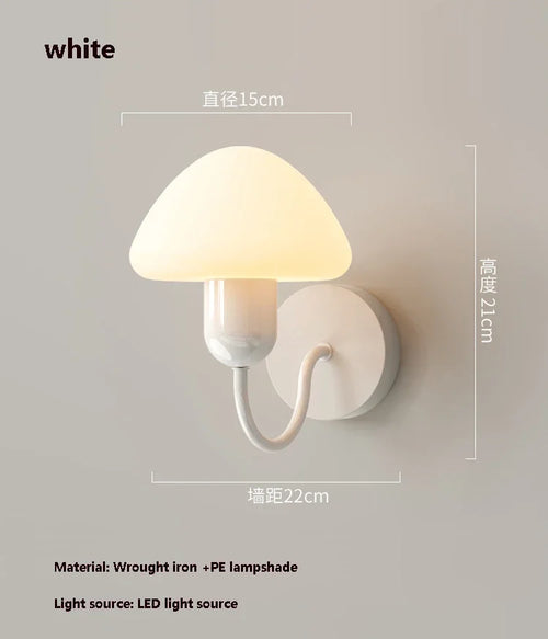 applique murale champignon led décoration intérieure moderne élégante - vue 10 sur 10