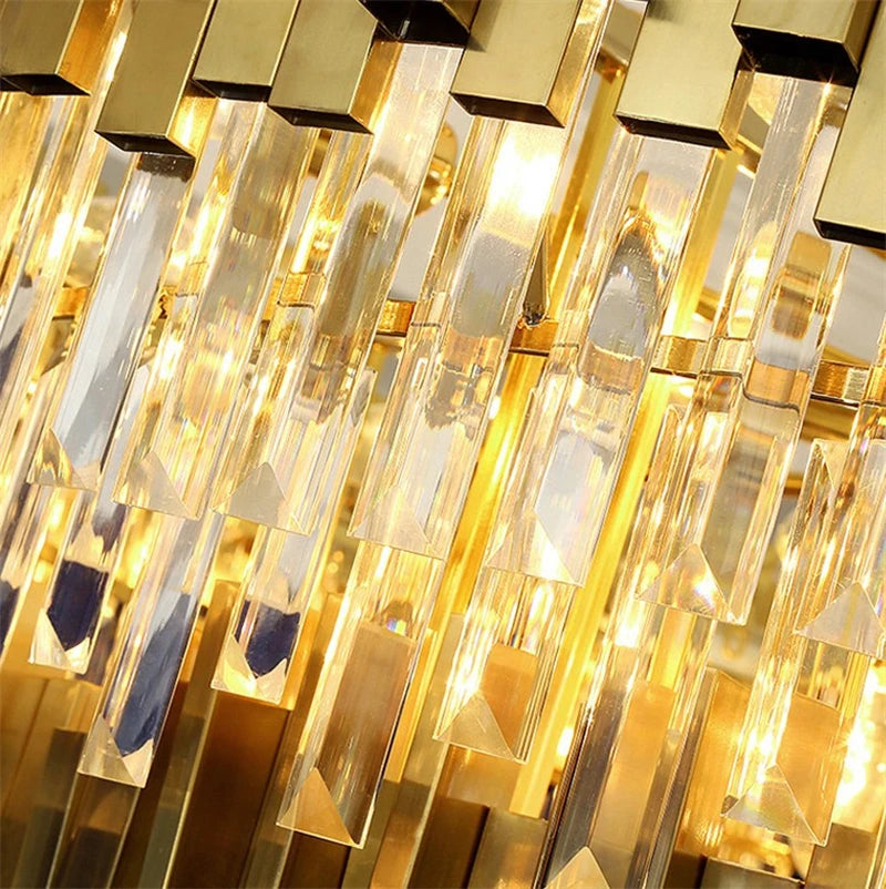 lustre moderne en cristal pour éclairage à la maison - vue 7 sur 6