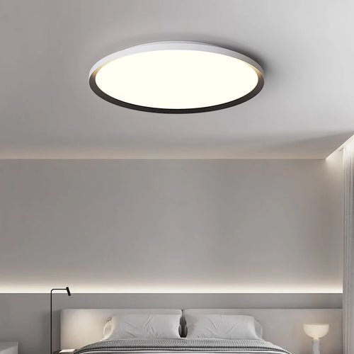 Ultraflache runde LED-Deckenleuchte modern ohne Stroboskop-Schutz - vue 4 sur 11