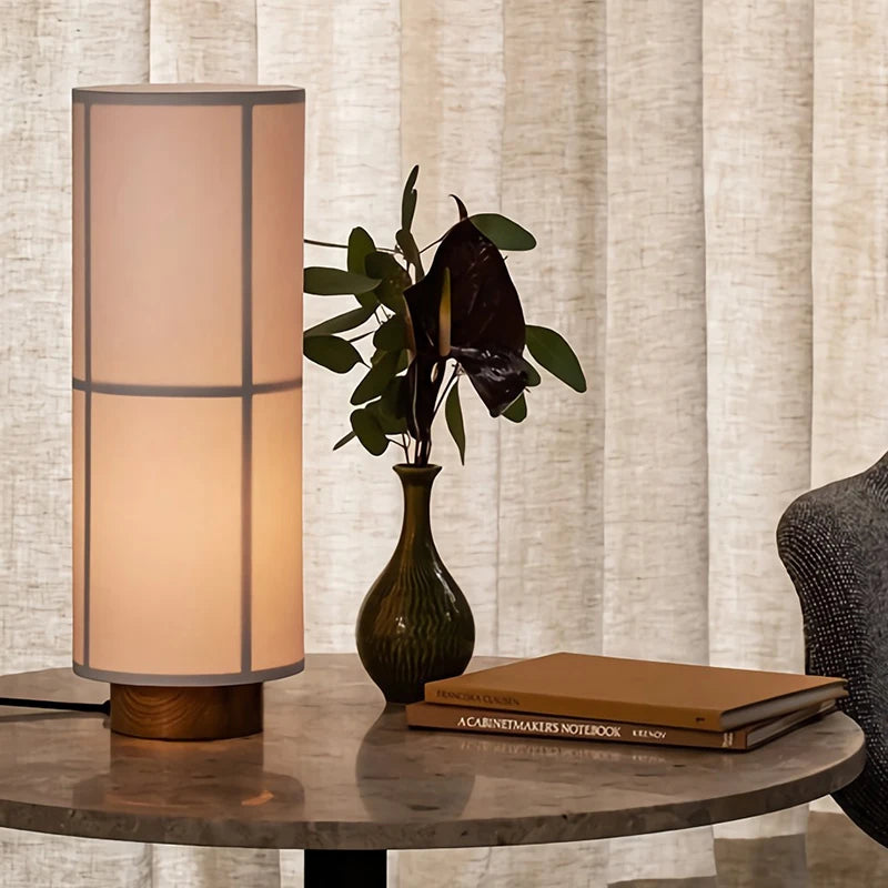 lustre à LED en tissu design wabi sabi pour décoration intérieure - vue 5 sur 13