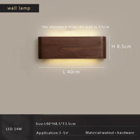 Suspension moderne en noyer pour bar led décoratif