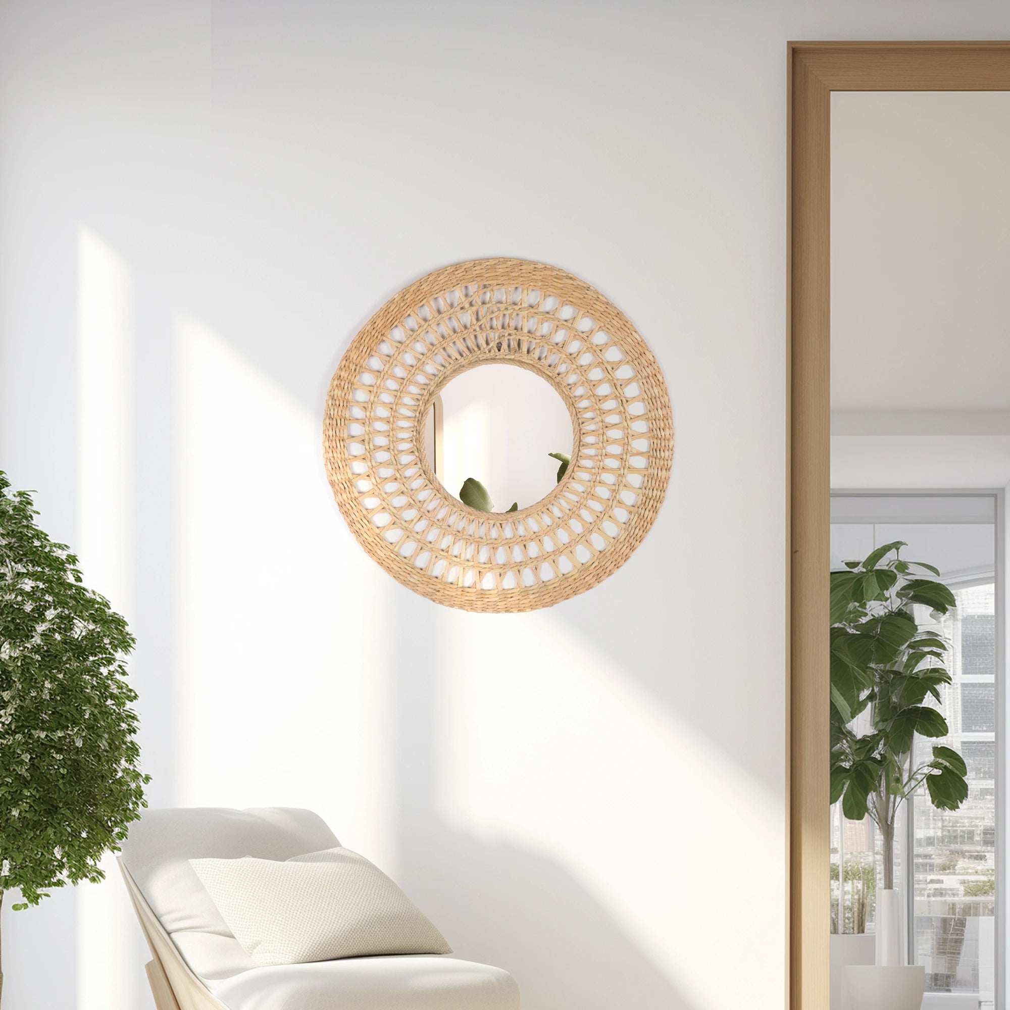 miroir décoratif mural de style européen luxe circulaire - vue 4 sur 7