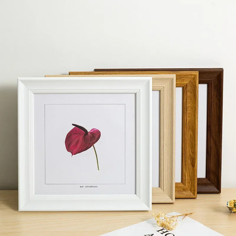 American Square Picture Frame - 7x7, 8x8, 10x10, 12x12 Tabletop and Wall Hanging Display Frame Photo Frames Home Décor