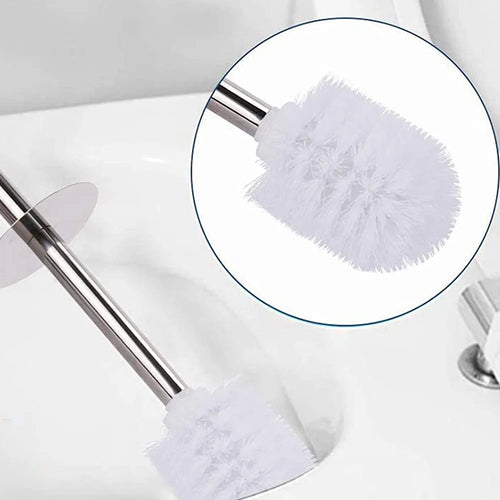 brosse et support de nettoyage en acier inoxydable pour salle de bain