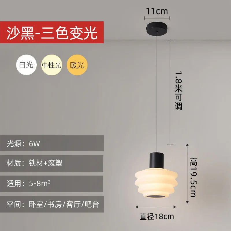 Transparente Acryl-Pendelleuchte für minimalistische Innendekoration
