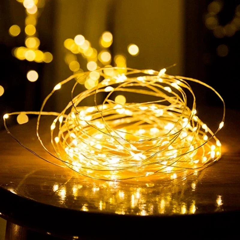 guirlande lumineuse led pour mariage fête jardin et décoration - vue 3 sur 9