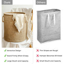 Large Laundry Basket, Waterproof, Freestanding Laundry Hamper, Collapsible Tall Clothes Hamper with Extended Handles for Clothes