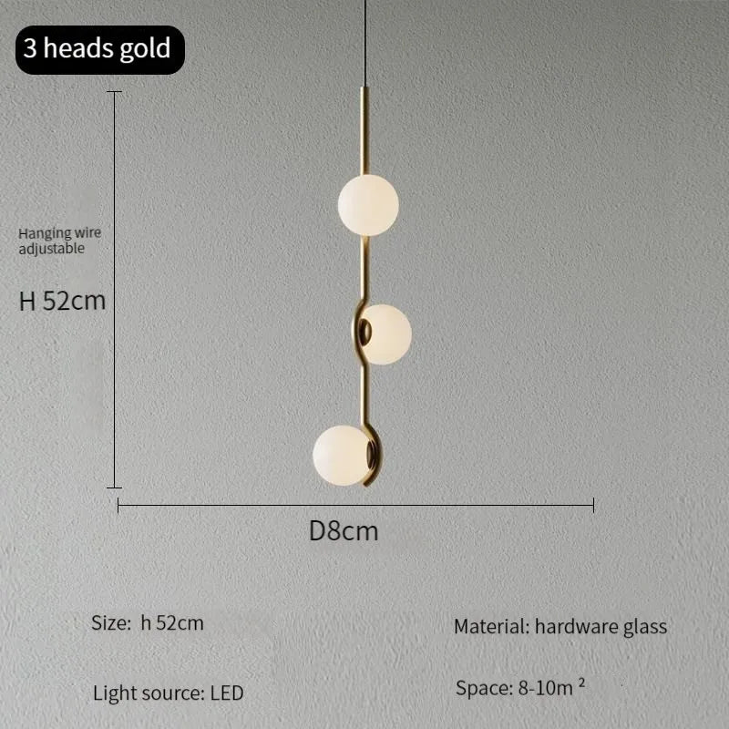 Lustre design plafond led or noir