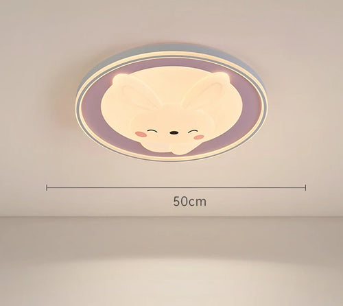 plafonnier lapin dessin animé pour décoration chambre enfants